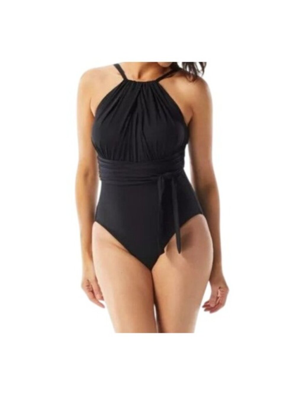 Coco Reef 36C Wrap Belt Keepsake High-Neck Grecian Swimwear One-Piece Swimsuit - Picture 5 of 8